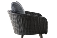 Fauteuil Ameland plat ijzergrijs 45 cm (donkergrijs) (3)