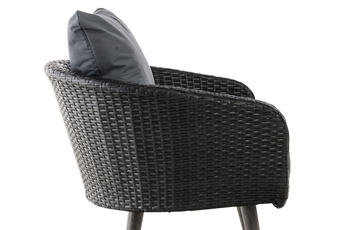 Fauteuil Ameland plat ijzergrijs 45 cm (donkergrijs) (3)
