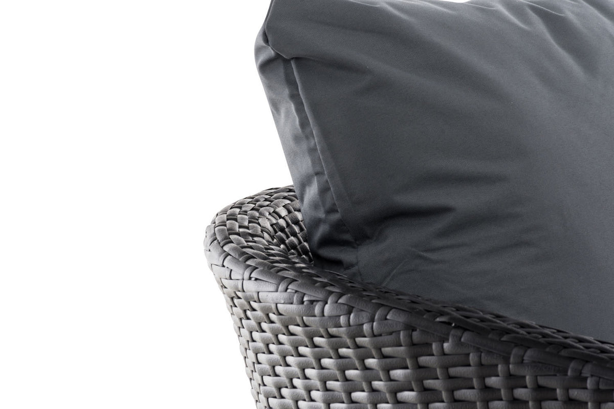Fauteuil Ameland plat ijzergrijs 45 cm (donkergrijs) (4)