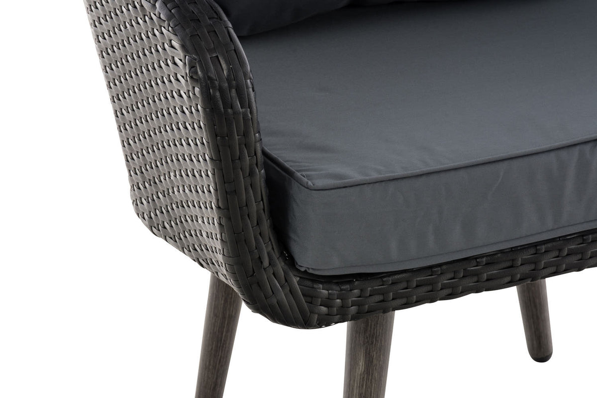 Fauteuil Ameland plat ijzergrijs 45 cm (donkergrijs) (5)