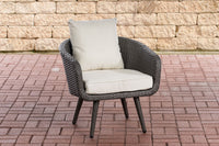 Fauteuil Ameland plat crèmewit 45 cm (donkergrijs) (7)