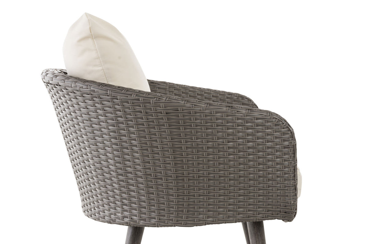 Fauteuil Ameland plat crèmewit 45 cm (donkergrijs) (9)