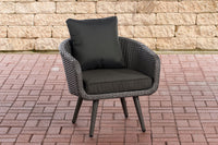 Fauteuil Ameland plat antraciet 45 cm (donkergrijs) (7)
