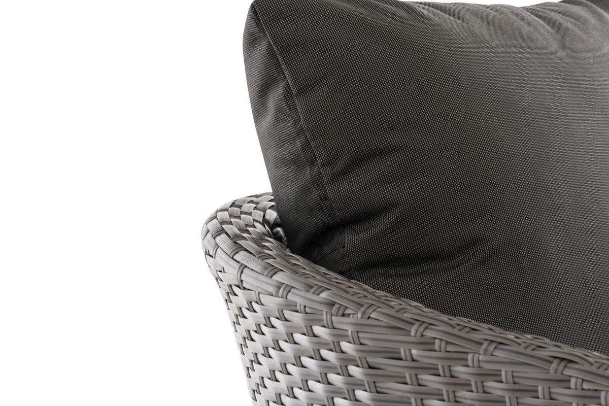 Fauteuil Ameland plat antraciet 45 cm (donkergrijs) (10)