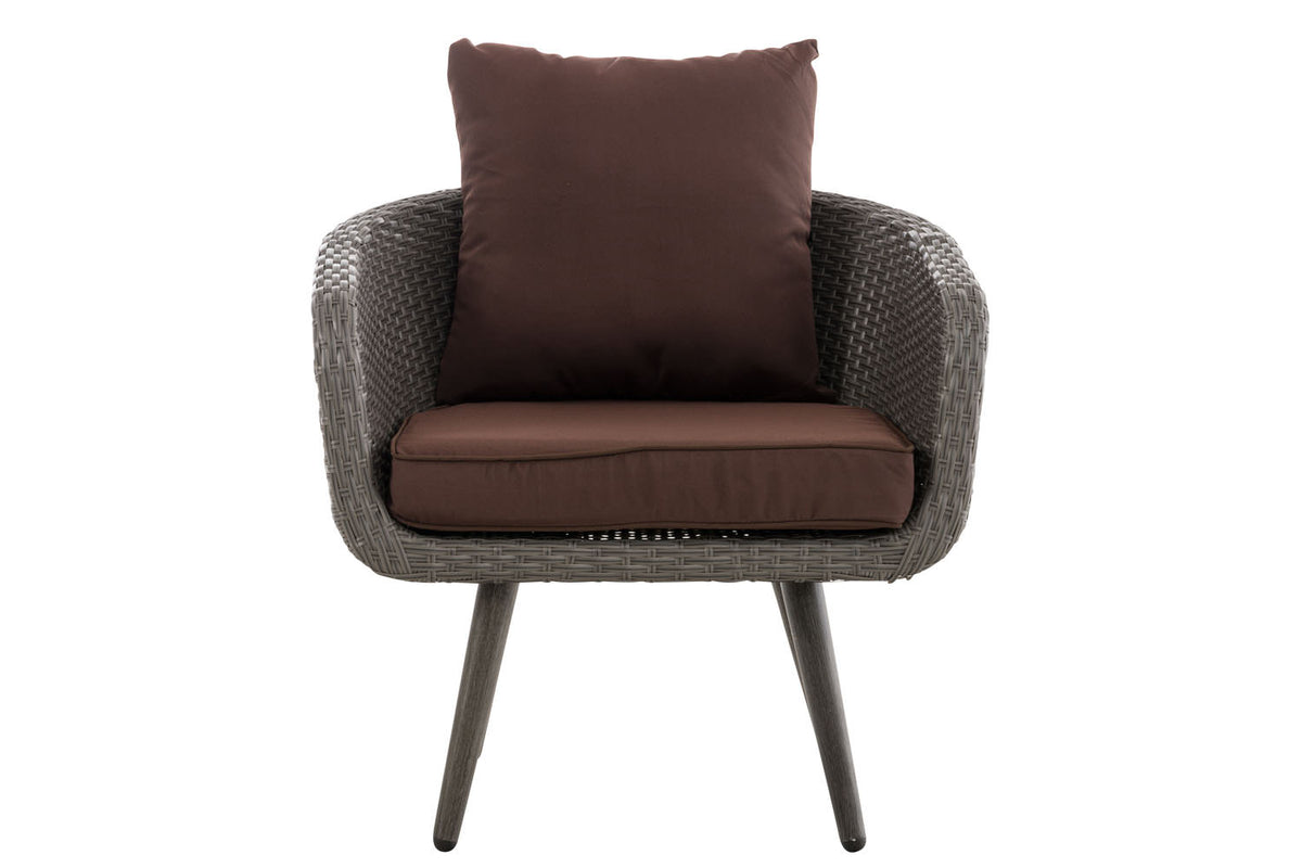 Fauteuil Ameland plat terrabruin 45 cm (donkergrijs) (8)