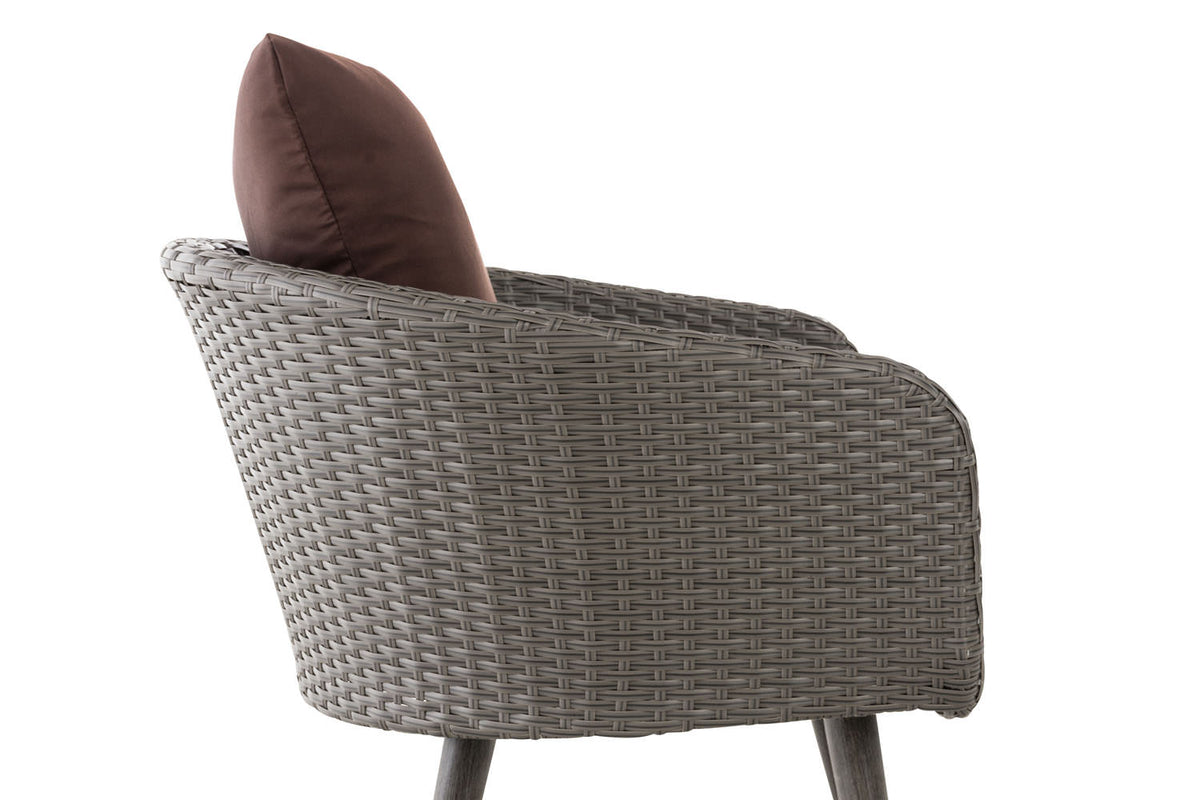 Fauteuil Ameland plat terrabruin 45 cm (donkergrijs) (9)
