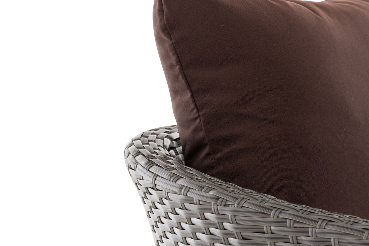 Fauteuil Ameland plat terrabruin 45 cm (donkergrijs) (10)
