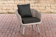 Fauteuil Ameland rond antraciet 40 cm (lichtgrijs)
