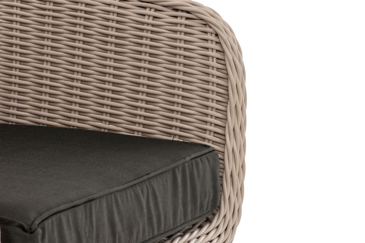 Fauteuil Ameland rond antraciet 40 cm (lichtgrijs) (6)