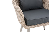 Fauteuil Ameland rond ijzergrijs 40 cm (lichtgrijs) (5)