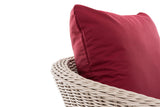 Fauteuil Ameland rond robijnrood 40 cm (lichtgrijs) (4)