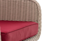 Fauteuil Ameland rond robijnrood 40 cm (lichtgrijs) (6)