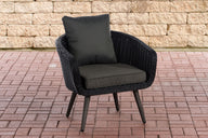 Fauteuil Ameland rond antraciet 40 cm (donkergrijs)