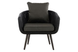 Fauteuil Ameland rond antraciet 40 cm (donkergrijs) (2)