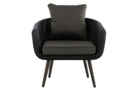 Fauteuil Ameland rond antraciet 40 cm (donkergrijs) (2)