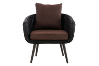 Fauteuil Ameland rond terrabruin 40 cm (donkergrijs) (2)