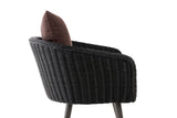 Fauteuil Ameland rond terrabruin 40 cm (donkergrijs) (3)
