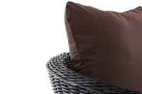 Fauteuil Ameland rond terrabruin 40 cm (donkergrijs) (4)