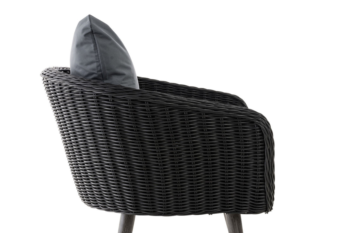 Fauteuil Ameland rond ijzergrijs 40 cm (donkergrijs) (3)