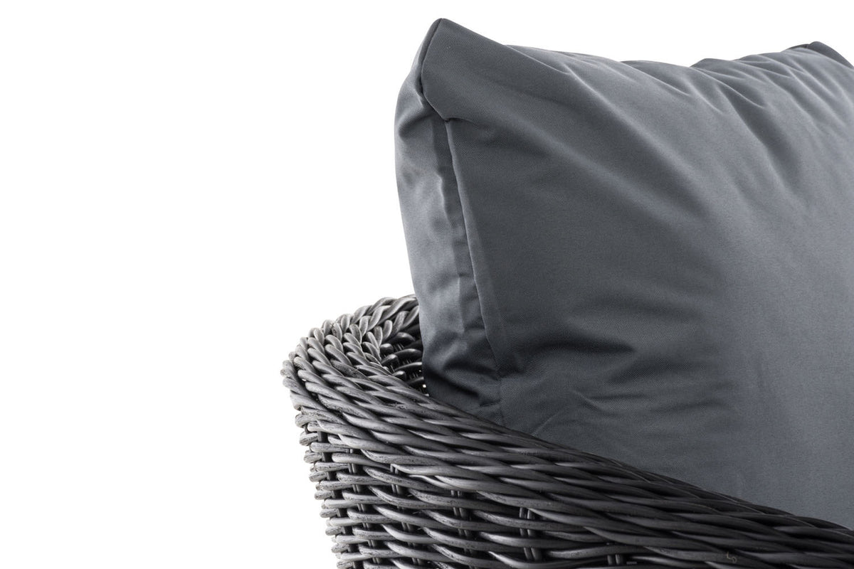 Fauteuil Ameland rond ijzergrijs 40 cm (donkergrijs) (4)