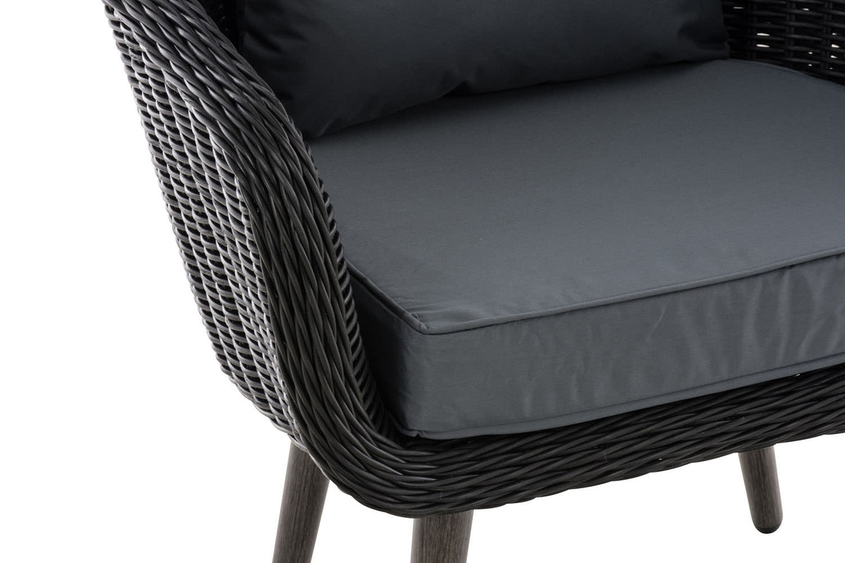 Fauteuil Ameland rond ijzergrijs 40 cm (donkergrijs) (5)