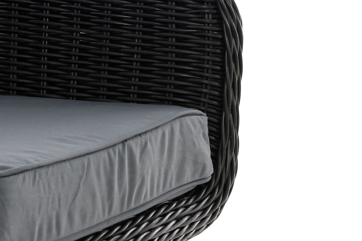 Fauteuil Ameland rond ijzergrijs 40 cm (donkergrijs) (6)