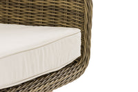 Fauteuil Ameland rond crèmewit 40 cm (lichtbruin) (6)