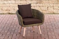 Fauteuil Ameland rond terrabruin 40 cm (lichtbruin)