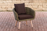 Fauteuil Ameland rond terrabruin 40 cm (lichtbruin)