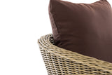Fauteuil Ameland rond terrabruin 40 cm (lichtbruin) (4)