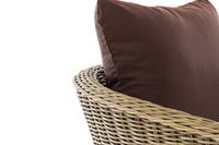 Fauteuil Ameland rond terrabruin 40 cm (lichtbruin) (4)