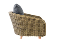 Fauteuil Ameland rond ijzergrijs 40 cm (lichtbruin) (3)