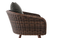 Fauteuil Ameland rond antraciet 40 cm (donkerbruin) (3)