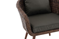 Fauteuil Ameland rond antraciet 40 cm (donkerbruin) (5)