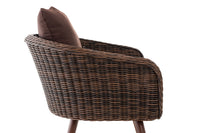 Fauteuil Ameland rond terrabruin 40 cm (donkerbruin) (3)