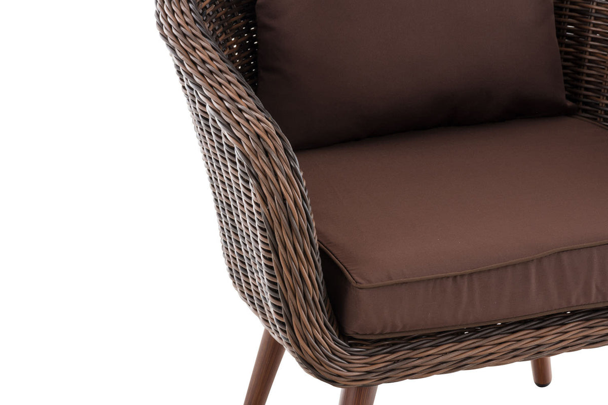 Fauteuil Ameland rond terrabruin 40 cm (donkerbruin) (5)