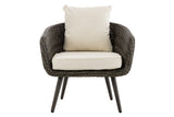 Fauteuil Ameland rond crèmewit 40 cm (donkergrijs) (8)