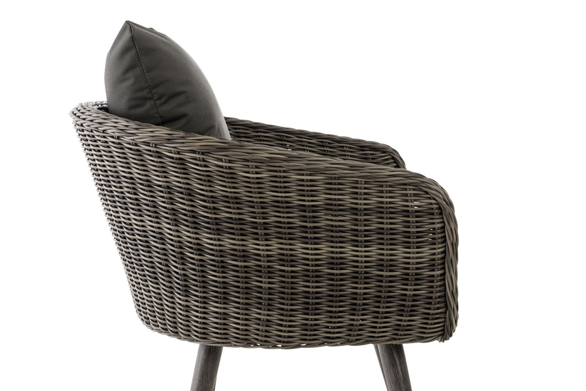 Fauteuil Ameland rond antraciet 40 cm (donkergrijs) (9)