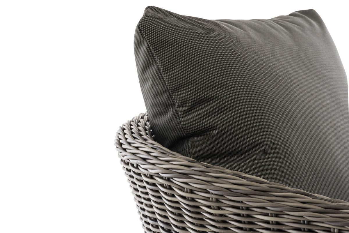 Fauteuil Ameland rond antraciet 40 cm (donkergrijs) (10)