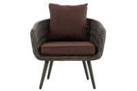 Fauteuil Ameland rond terrabruin 40 cm (donkergrijs) (8)