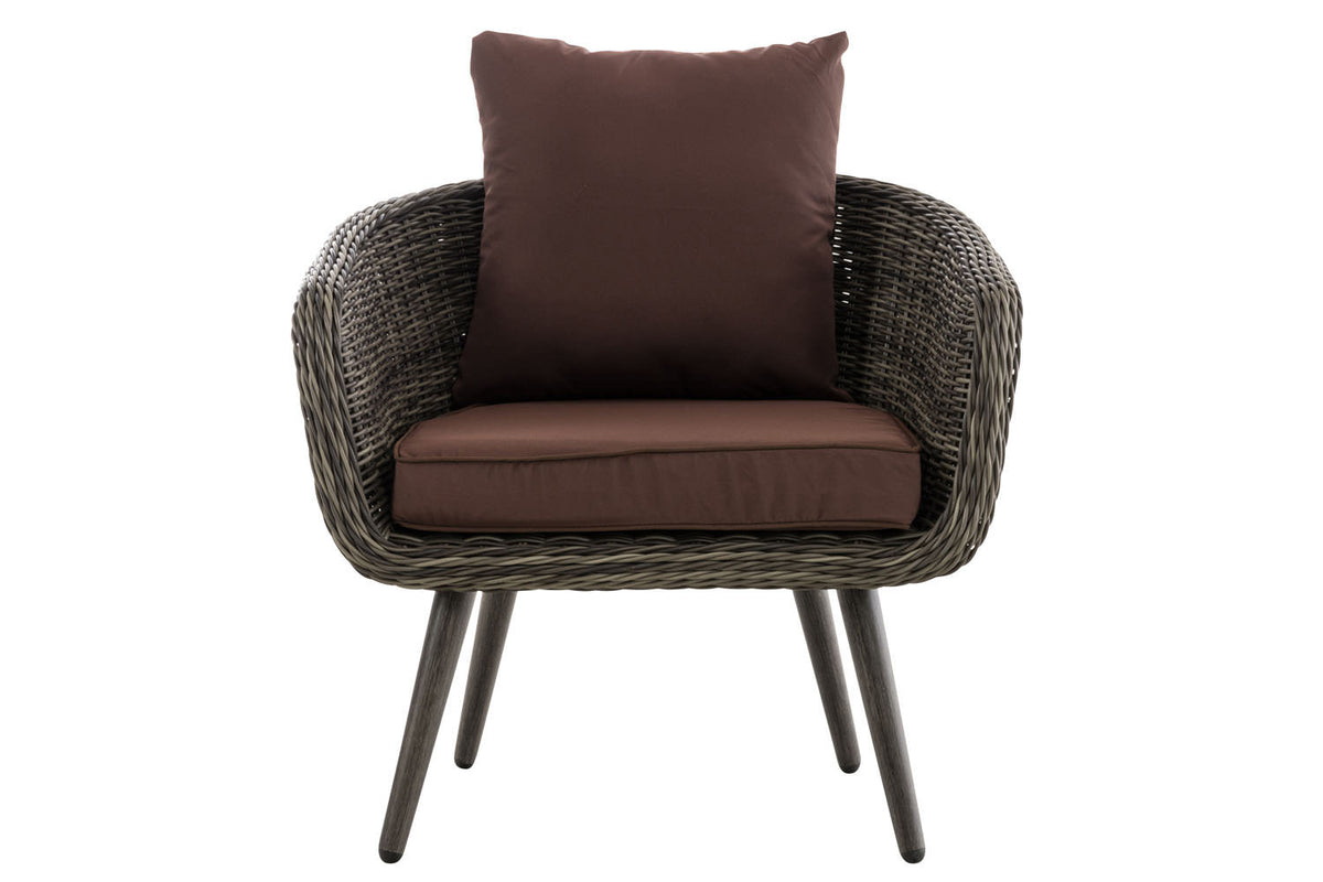 Fauteuil Ameland rond terrabruin 40 cm (donkergrijs) (8)