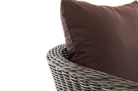 Fauteuil Ameland rond terrabruin 40 cm (donkergrijs) (10)