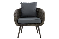 Fauteuil Ameland rond ijzergrijs 40 cm (donkergrijs) (8)