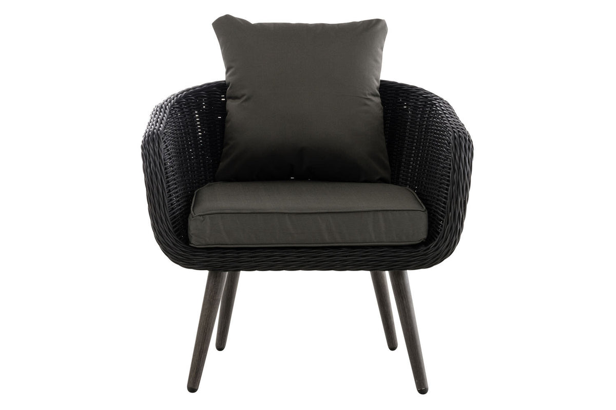 Fauteuil Ameland rond antraciet 45 cm (donkergrijs) (2)