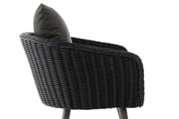 Fauteuil Ameland rond antraciet 45 cm (donkergrijs) (3)