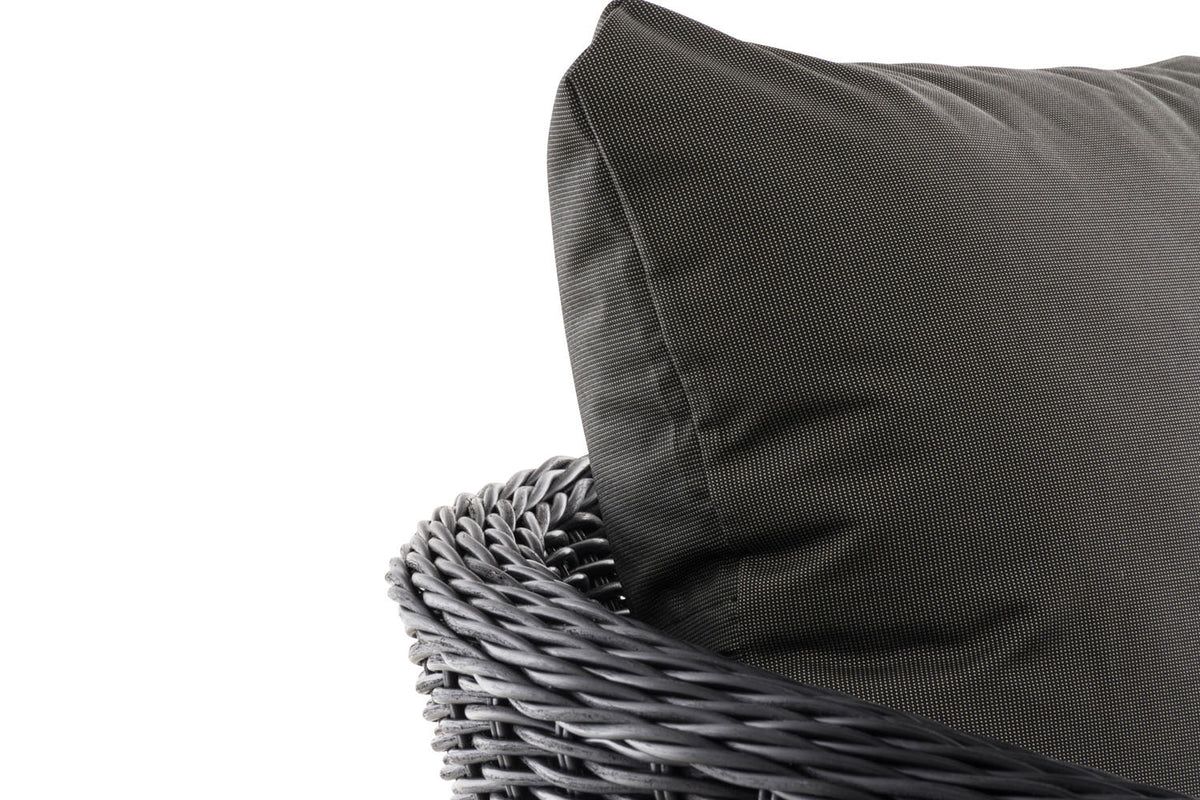 Fauteuil Ameland rond antraciet 45 cm (donkergrijs) (4)