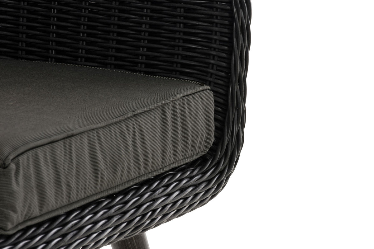 Fauteuil Ameland rond antraciet 45 cm (donkergrijs) (6)
