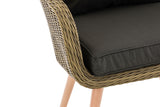 Fauteuil Ameland rond antraciet 45 cm (lichtbruin) (5)