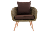 Fauteuil Ameland rond terrabruin 45 cm (lichtbruin) (2)