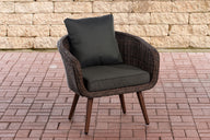 Fauteuil Ameland rond antraciet 45 cm (donkerbruin)